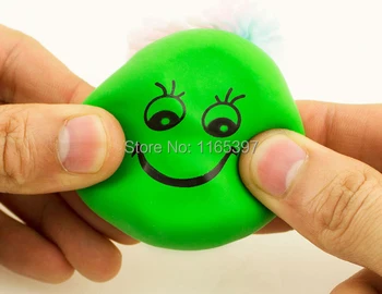 6x úsmev na tvár prst ručné stláčanie tlaku, odbúranie stresu squeeze úsek tváre strany vtip hračky rekvizity gagy láskavosti taška výplne