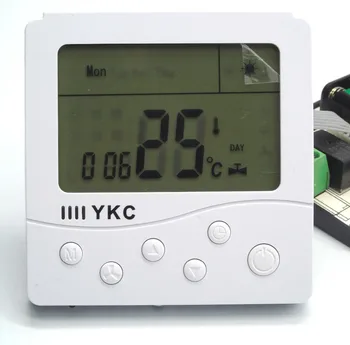 7*24 Programovateľných plynový kotol termostat s dvoma AA* 1,5 V alkalické batérie