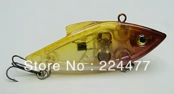 7,5 cm/13g LED Rybárske Lure Vibrácií Potopenie Pevného Plastu Návnadu V Slanej alebo Sladkej Vode S Červené Blikajúce Svetlá