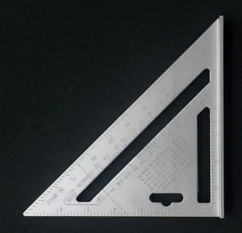 7 palcové hliníkové zliatiny trojuholníkové pravítko plus big tesár dekorácie, trojuholník, pravítko uhlové pravítko