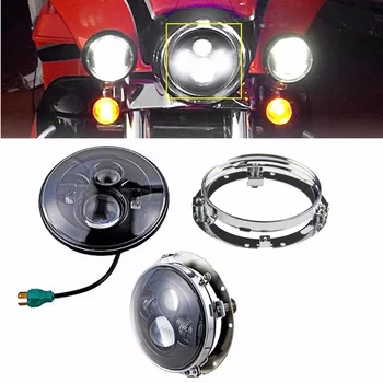 7 Palcový LED Reflektor 40W Motos Príslušenstvo s Príponou Adaptér Krúžok Upevnenie na Stenu pre Harley Davidson Turné Bicykle