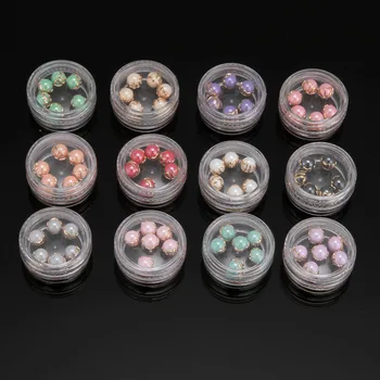 72 ks/veľa 12 Farieb 3D Nail Art Pearl,Kúzlo Loptu Kamienkami DIY Nechtov Manikúra Šperky Kolo Pearl Dekorácie