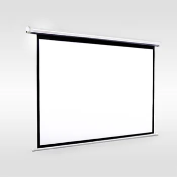72 palcov 16:9 Elektrické Projekčné plátno Matné Biele pantalla proyeccion pre LED LCD HD Movie Motorizované premietacie plátno