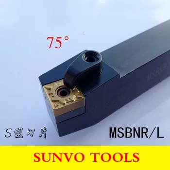 75 stupňov Externé nástroje na sústruženie, MSBNR/MSBNL MSBNR1616H12 MSBNL1616H12 Externé nástroje na sústruženie, CNC držiaka nástroja