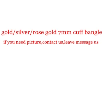 7mm vysoká 61mm priemer módnej značky ružové zlato striebro zlato z nehrdzavejúcej ocele Multifunkčné putá náramok HT1