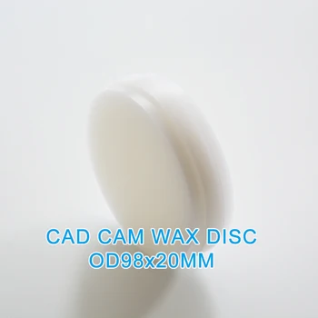 7pcs/veľa 98*20 mm Ortodontická vosk s modrou farbou vosk zubné Výrobcov pre CAD CAM systéme