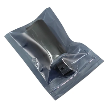 8*12 cm ESD Vlhkosti Dôkaz Anti-Statické Tienenie Zips Top Skladovanie Taška Pack Bag Anti-Statické Samostatne Tesnenie Antistatický Obal, Puzdro