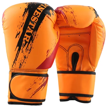 8 oz 10oz dospelých boxerské rukavice Deti deti MMA boj proti školenia farebné ženy boxerské rukavice muay thai punch rukavice bez prstov, ružová, oranžová
