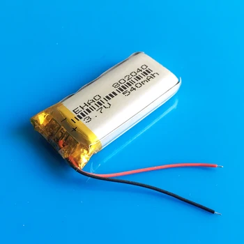 802040 3,7 V 540mAh Polymer lithium Lipo ion batéria nabíjateľná prispôsobené veľkoobchod CE, FCC, ROHS MKBÚ certifikácie kvality