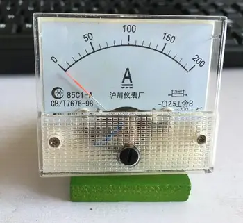 85C1 DC 0-200A Analógový Amp Panel ammeter ukazovateľ typ aktuálne meter panel