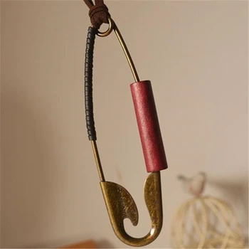 8SEASONS Dreva Pin Ručné Náhrdelník Prirodzený Dlhý Sveter Vintage Náhrdelník Víno Zelené Guľôčky Ženy Šperky 113*4.3 cm, 1 Ks