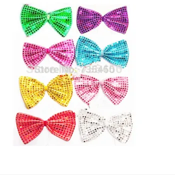 9 Klaun kravatu Karneval Party motýlik paillette luk sequin Nicktie cos oblečenie sequin kravatu multicolour motýlik
