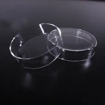 90 mm Borosilikátového Skla Petriho kultúry jedlo Pre Chémie Laboratórne Bakteriálne Droždia