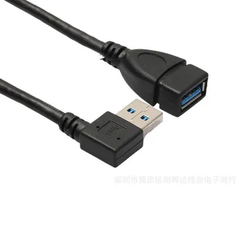 90 Stupeň Vysokej Kvality USB 3.0 SOM na AF Kábla 30 CM 90degree usb3.0 mužskej usb3.0 žena