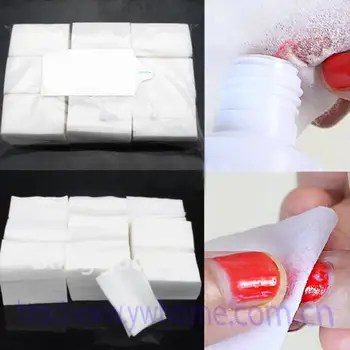 900X nepúšťa vlákna bez Nail Art, Manikúra Polish Remover Cleaner Utrite Bavlna Podložky Papier
