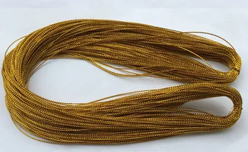90Meter/roll Zlata, striebra, kolo č Elastická stretch lano šperky značky String riadok zlata vodič strieborného drôtu Reťazec značky 0.8 mm