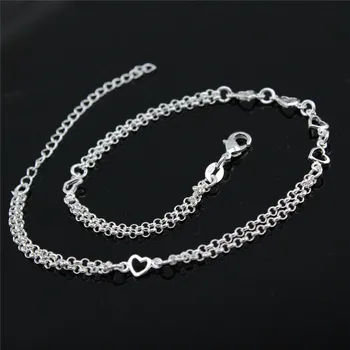 925 sterling silver chain ženy, Ženský šarm reťazca Módne strieborné reťaze šperky darček jl005