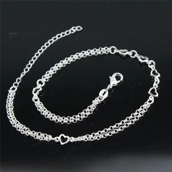 925 sterling silver chain ženy, Ženský šarm reťazca Módne strieborné reťaze šperky darček jl005