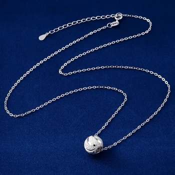 925 Sterling Silver Náhrdelník Lucky perličiek Osiva Reťazca Kúzlo Prívesok Dámy Módne Šperky