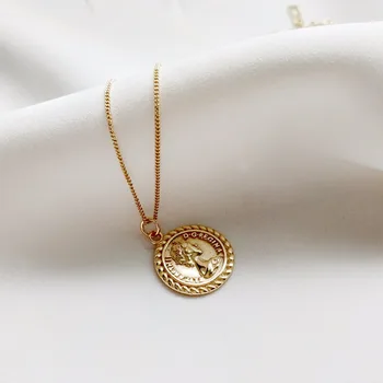 925 sterling silver vintage Elizabeth prívesky, náhrdelníky jednoduché wild zlatá farba dizajnu žien náhrdelník charms jemné šperky darček