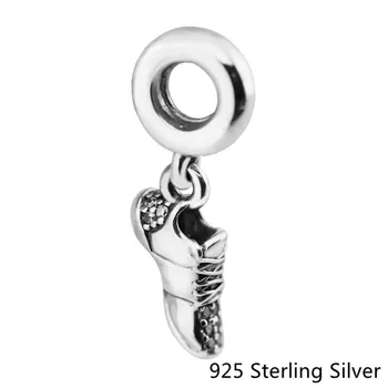 925 Sterling Silver Šperky Beží Obuvi Pôvodného Módny Charms DIY Korálky Hodí Fandola Náramky CKK