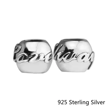 925 Sterling Silver Šperky Láska Vždy Bezpečnosti Reťazca Pôvodného Módny Charms Korálky Hodí Fandola Náramky CKK