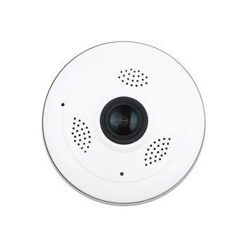 960P IP Kamera 360-Stupňový Panoramatický rybie oko 3D VR Bezdrôtový Wifi 2.4 GHZ Bezpečnostné Kamery Krytý Domov IR Noc Detekcia Pohybu