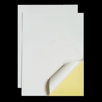 A4 210mm X 297mm Matné Biele Samolepiace Jednoduché Peeling Tlač Samolepka Papier Pre Atramentové Tlačiarne 3 Až 90 Listov