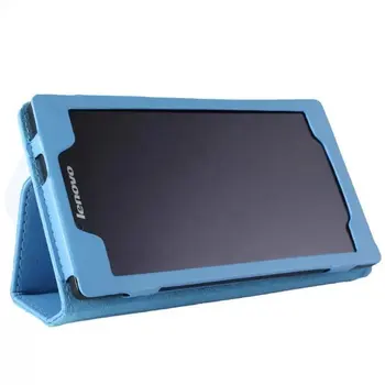 A7-10F Tablet Prípade Lichee Vzor PU Flip Cover obal Pre Kartu Lenovo 2 A7-20 7.0 Tablet Kožené puzdro