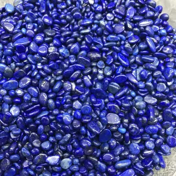 AAA+50g 5-7mm Prírodné Modré Lapis Lazuli Kremeň Leštené Štrku Vzor prírodné kamene a minerály akvárium kamene