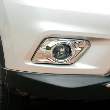 ABS Chrome Predné Hlavu Hmlové Svetlo Lampy Kryt pre Nissan X-Trail X Trail XTrail Hmlové Svetlo Kryt Výbava Auto Príslušenstvo 2ks