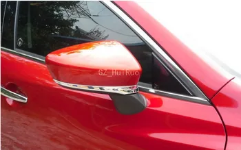 ABS Chrome Spätné Bočné Zrkadlo Prúžok Kryt Výbava Pre Mazda 3 AXELA M3