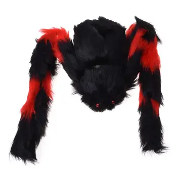 ABWE 75 cm Veľké Spider Plyšové Hračky / Halloween Decor - Červená a Čierna
