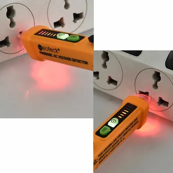 AC 12-1000V Non-Kontakt Napätie Tester Detektor Digitálne Pero LED Indikátor Bzučiak 50 hz 60 hz Elektrický Obvod Nástroj Napätie Pero