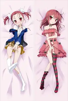 Accel Sveta anime Postavy sexy dievča kuroyukihime & kurasaki fuuko hodiť vankúš telo obliečka na Vankúš