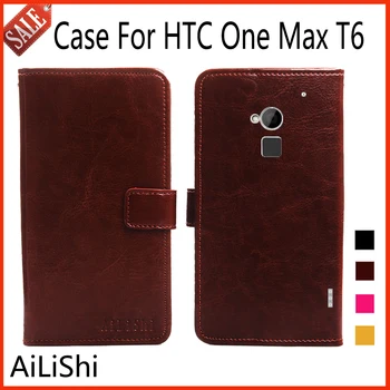 AiLiShi Flip Kožené puzdro Pre HTC One v, Max T6 Prípade Nových Prísť Ochranný Kryt Telefónu Taška Peňaženky, 4 Farby Na Sklade !
