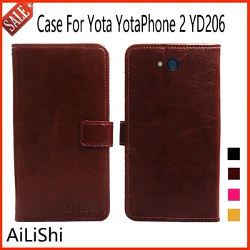 AiLiShi Pre Yota YotaPhone 2 YD206 Prípade Peňaženka S Card Vysokej Kvality YotaPhone 2 YD206 Kožené puzdro Flip Telefónu Taška