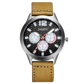 Aimecor náramkové hodinky Quartz hodinky mužov sklo Kožený pásik, Analógový pulso Kolo mužov sledovať classico chronometer Y7128