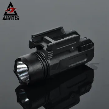 AIMTIS Airsoft Pištoľ Taktické Svetlo Mini Zbraň, Baterka QD Rýchle Uvoľnenie Puška Pochodeň Glock 17 18C 19 22 20 mm Železničnej Zbraň