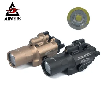 AIMTIS SF X400 Ultra Noc Vývoj Pištole Svetlo s Červeným Laserovým Taktickú Zbraň, Baterka Fit 20 mm Picatinny Weaver Železničnej