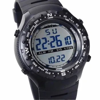 Aismei Značky Mužov Športové Hodinky Digitálne LED Vojenské Sledovať Plávať Alarm, Vonkajšie Bežné náramkové hodinky Hot Hodiny Nového roku 2018