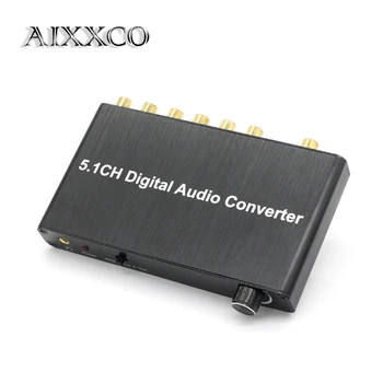 AIXXCO 5.1 dekodér DTS / Dolby AC3 dekódovanie SPDIF vstup do 5.1-kanálové digitálne audio prevodník