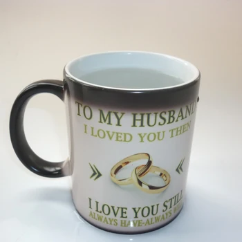 Ak Manželka / Manžel hrnček magic farby káva hrnček na výročie Svadby darčeky, najlepší darček pre vašu manželku alebo manžela