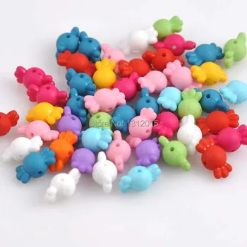 Akryl Dištančné Korálky Matný Krásne Candy Zmiešané Pre Šperky, takže DIY 9x17mm 100ks AZ15418-4