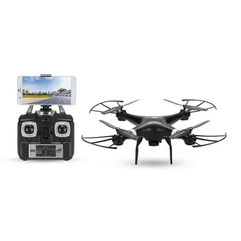 Aktualizované SH5HW 2.4 G 4CH 6-Os, Wifi FPV Drone 0.3 MP Fotoaparát s Altitule Podržte Bezhlavého Režime 3D-flip RTF RC Quadcopter Drone