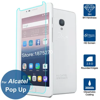Alcatel One Touch Pop-Up Screen Protector 9H Pôvodný Ochranný Film Pred nevýbušnom Tvrdeného Skla Pre SZ 6044 6044D