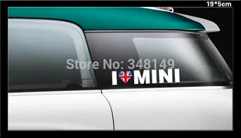 Aliauto Auto Styling milujem MINI Reflexné auto nálepky a obtlačky príslušenstvo pre mini cooper Krajana R50 R52 R53 R58 R56
