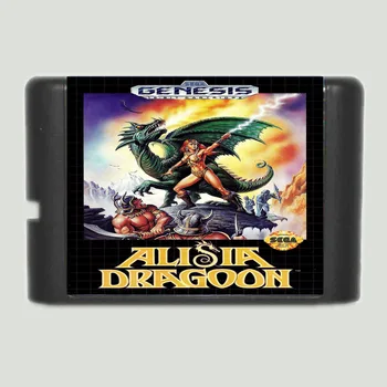 Alisia Dragoon 16 bit MD Hra Karta Pre 16-bitové Sega MegaDrive Genesis herné konzoly