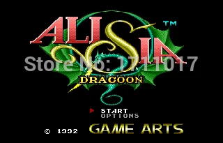 Alisia Dragoon 16 bit MD Hra Karty Pre Sega Mega Drive Pre Genesis