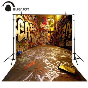 Allenjoy foto pozadie graffiti pozadí fotografie pre photo studio deti pozadie 3D ulice photocall photo booth